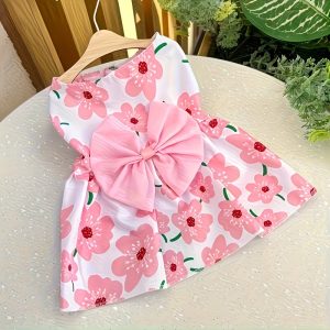 Pretty in Pink Bow Dress – Size X-Large