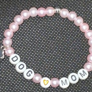 🩷 DOG MOM Bracelet | Handmade Dog Mom Bracelet | Dog Lover Gift - Small