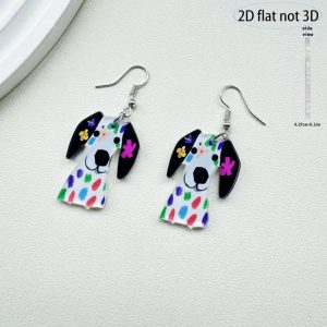 Confetti Canine | Dangle Earrings