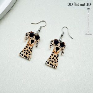 Cheetah Chic Pup | Dangle Earrings